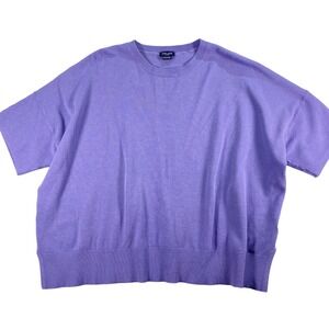Splendid Lavender Purple Oversized Pullover Sweater Top XL‎ Dolman Sleeve